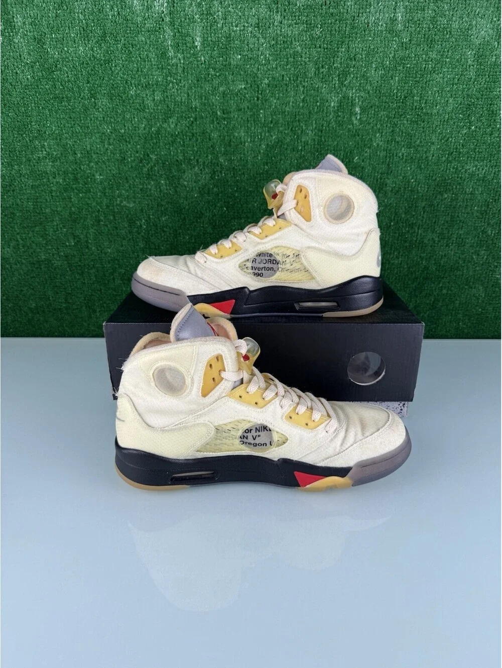 Size 10 - Jordan 5 SP x Off-White Mid Sail CLEAN!